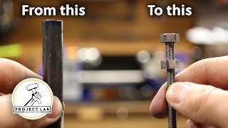 I used a mini lathe to make my own nuts and bolts. Here's how it went by Andrew Reuter 64,350 views 3 years ago 18 minutes