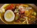 Soto ayam indonesian chicken soup with noodles and aromatics