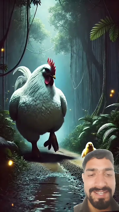The hen lived in fear of the farmer 😭 #ai #hen #farmer #egg