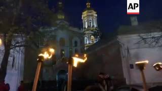 Ukraine far right groups stage anti-govt march