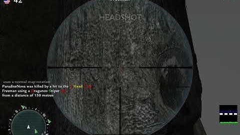 CoD2 sniper server hack player Freemann 3