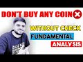 How to do fundamental analysis any coin   fundamental analysis of crypto coin