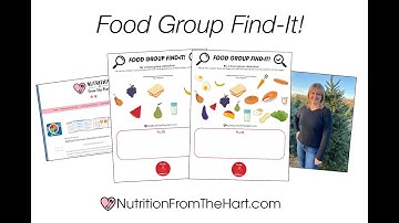 Food Group Find It Levels 1 & 2 (MyPlate)