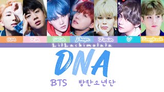 BTS “DNA” Colour Coded Lyrics (Romanized)
