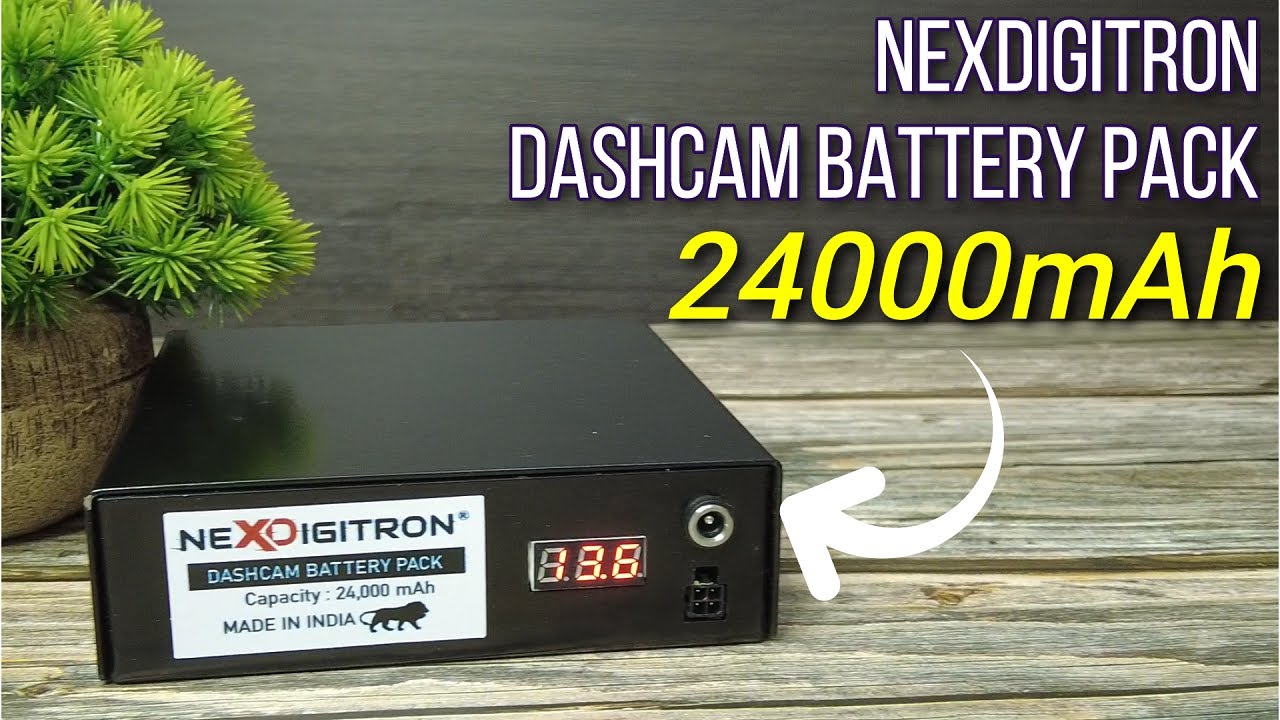 Dashcam Battery Pack by Nexdigitron, 24000mAh