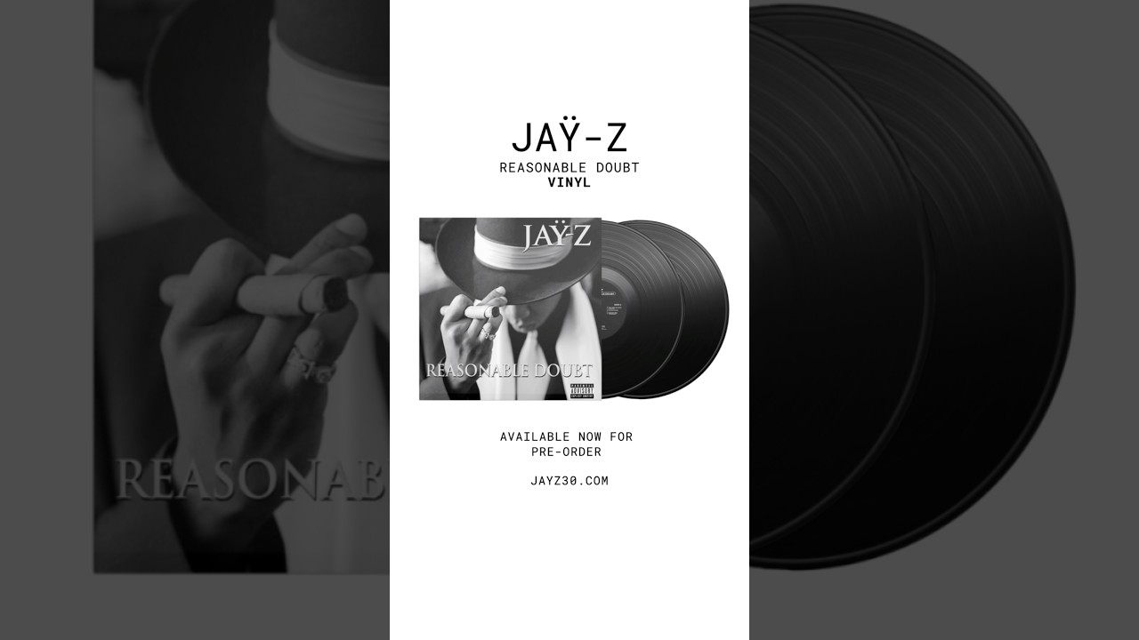 JAŸ-Z Reasonable Doubt. 30th Anniversary re-release. Now available