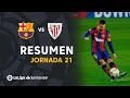 Resumen de FC Barcelona vs Athletic Club (2-1)