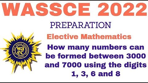 Conditional Permutation||WASSCE Elective Mathematics.