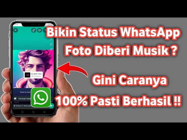 Cara membuat Status whatsapp Foto pakai Musik terbaru 2023 | Status musik di whatsapp