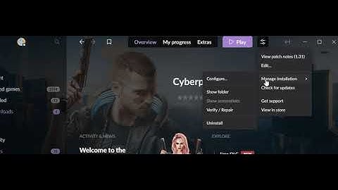 Cyberpunk 2077 GOG Galaxy Rollback