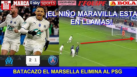 ASI REACCIONA PRENSA FRANCESA a GOL de ALEXIS SANCHEZ MARSELLA vs PSG