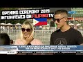 SEA GAMES Opening Ceremony 2019!! REACTING to OUR Interview on Philippines National TV!?