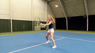 College Tennis Recruiting Video - Coco Bosman - Slamstox