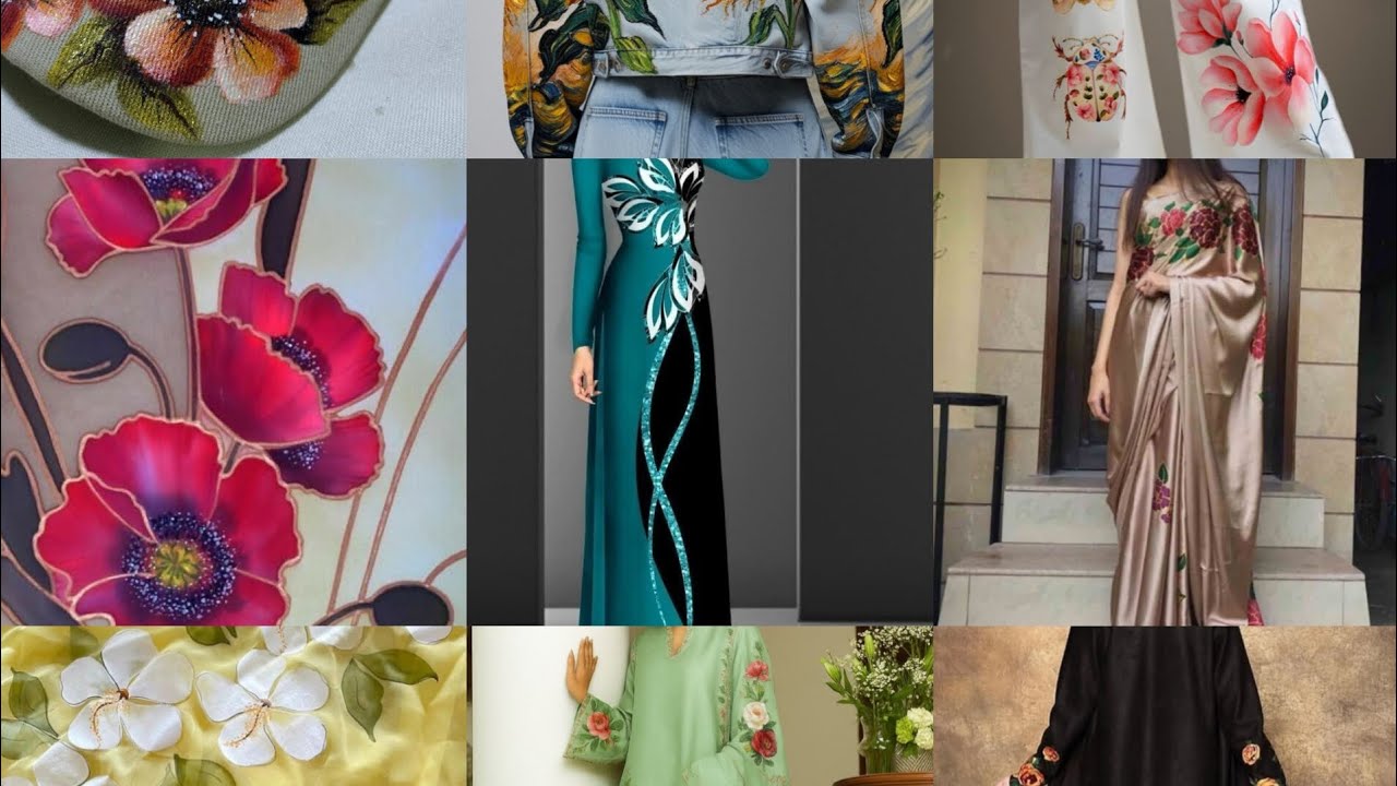 Beautiful Hand Painting on Fabric | Easy & Creative Fabric Art Design