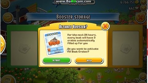 Hay Day Gameplay: How to Use Fill Boat Crates Booster