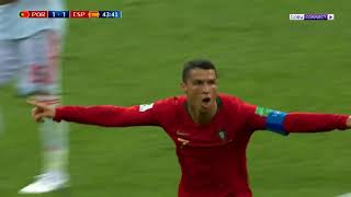 برتغال رونالدو تتعادل مع إسبانيا Ronaldo VS Spain
