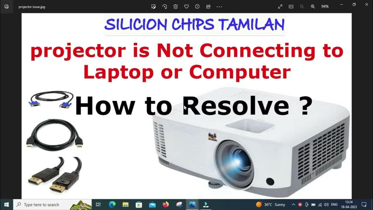 Projector is Not Connecting to my laptop or PC how to Resolve. YouTube
