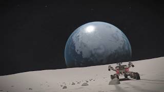 Elite: Dangerous, Earth-like world orbiting a gas giant, and with a close-orbiting moon.