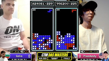 ANOTHER ONE?? Lio, Andy | FINALS | Classic Tetris Monthly DAS Masters August 2025