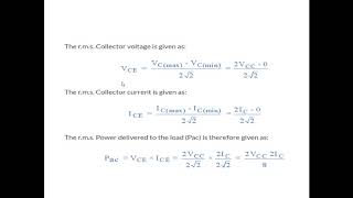 class A transformer coupled, Class B push pull power amplifiers