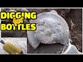 Antique Bottle Digging Dump Digging Ed Pinaud Perfume, Peacock Chemical, Moon's Emerald Oil ©