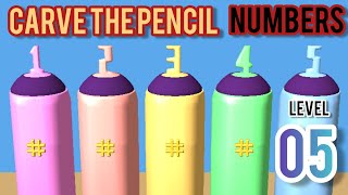 Carve the Pencil: Numbers Level 5 FIVE 5️⃣ screenshot 3