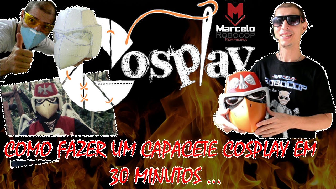 Marcelo Robocop como fazer um capacete cosplay em 30 minutos