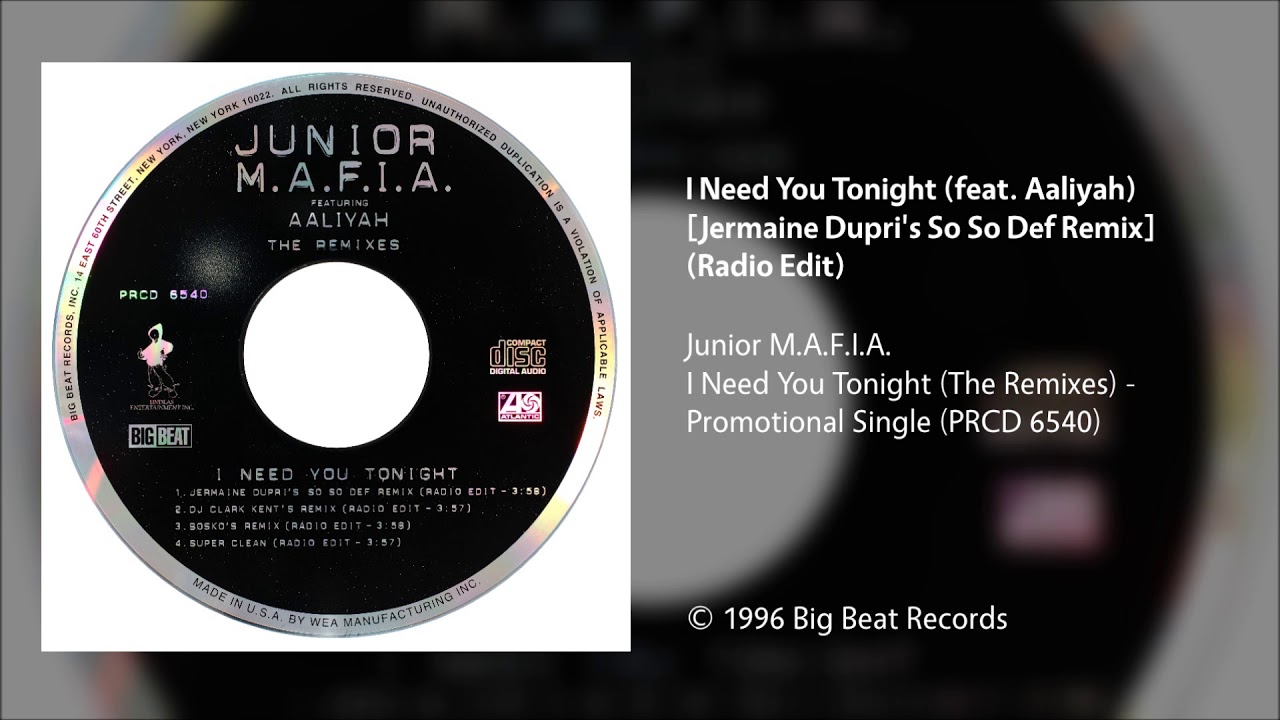 I want see you tonight. Junior m.a.f.i.a. - i need you Tonight. Junior_Mafia_feat_Aaliyah_-_i_need_you_Tonight. S-O-F-I-A записи. So so Def recordings.