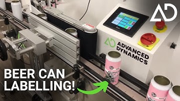 Beer Cans Being Labelled On Production Line (PL-501) | Advanced Dynamics