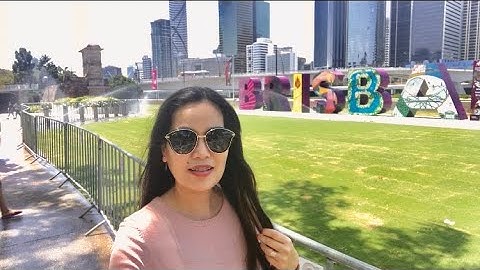 STROLLING ALONG IN SOUTHBANK BRISBANE AUSTRALIA