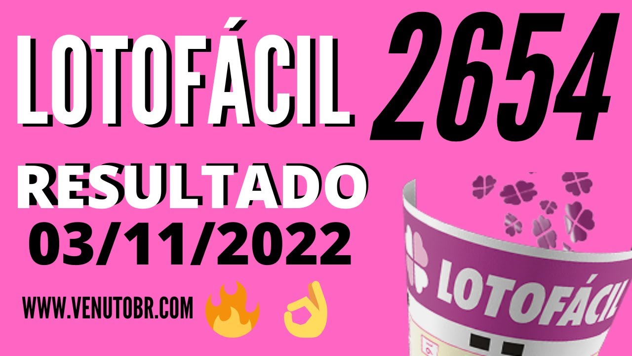 🍀 Resultado Lotofácil 2654