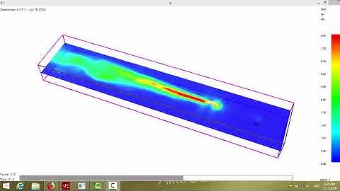 Jet Fan First trail, Pyrosim (FDS) Program