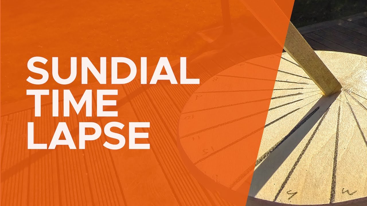52 Degree North Sundial Time Lapse one hour passing in 30 seconds