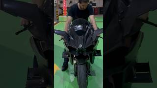 KAWASAKI NINJA H2R #h2r #h2rsound #h2rtopspeed #kawasakininjah2r #ninjah2r #kawasaki #viral #shorts