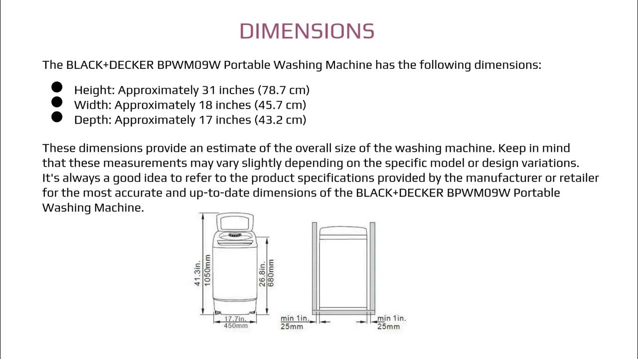 E2 Code Black & Decker Portable Washer (FIX) 