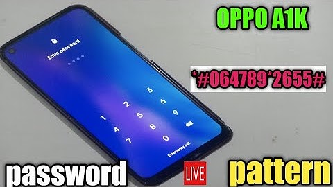 OPPO A1k Password Unlock | Oppo Mobile Ka Lock Kaise Tode 2022 Without Pc By Hard Reset Oppo A1k