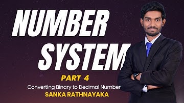 How to Convert Binary Number to Decimal Number | Number Systems in Sinhala - Part 04