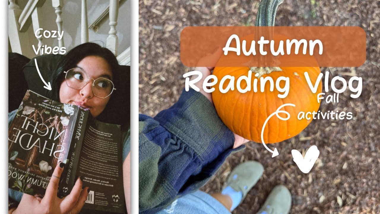 cozy fall reading vlog 🍂 reading Anathema, book haul, fall activities 