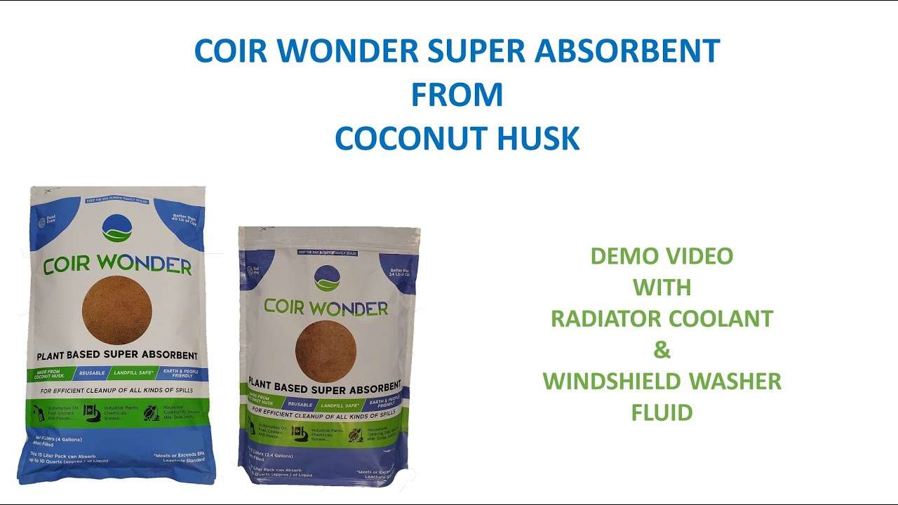 Coir Wonder - Oil Absorbent, Paint Hardener & Sweeping Compound 15 Liter (15.9 Quarts)