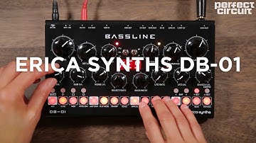 Erica Synths DB-01 Bassline Synth (with some Techno System)