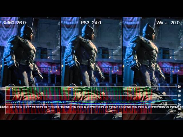 Performance of Batman: Arkham Origins Wii U Version Compares Unfavourably  to 360 and PS3
