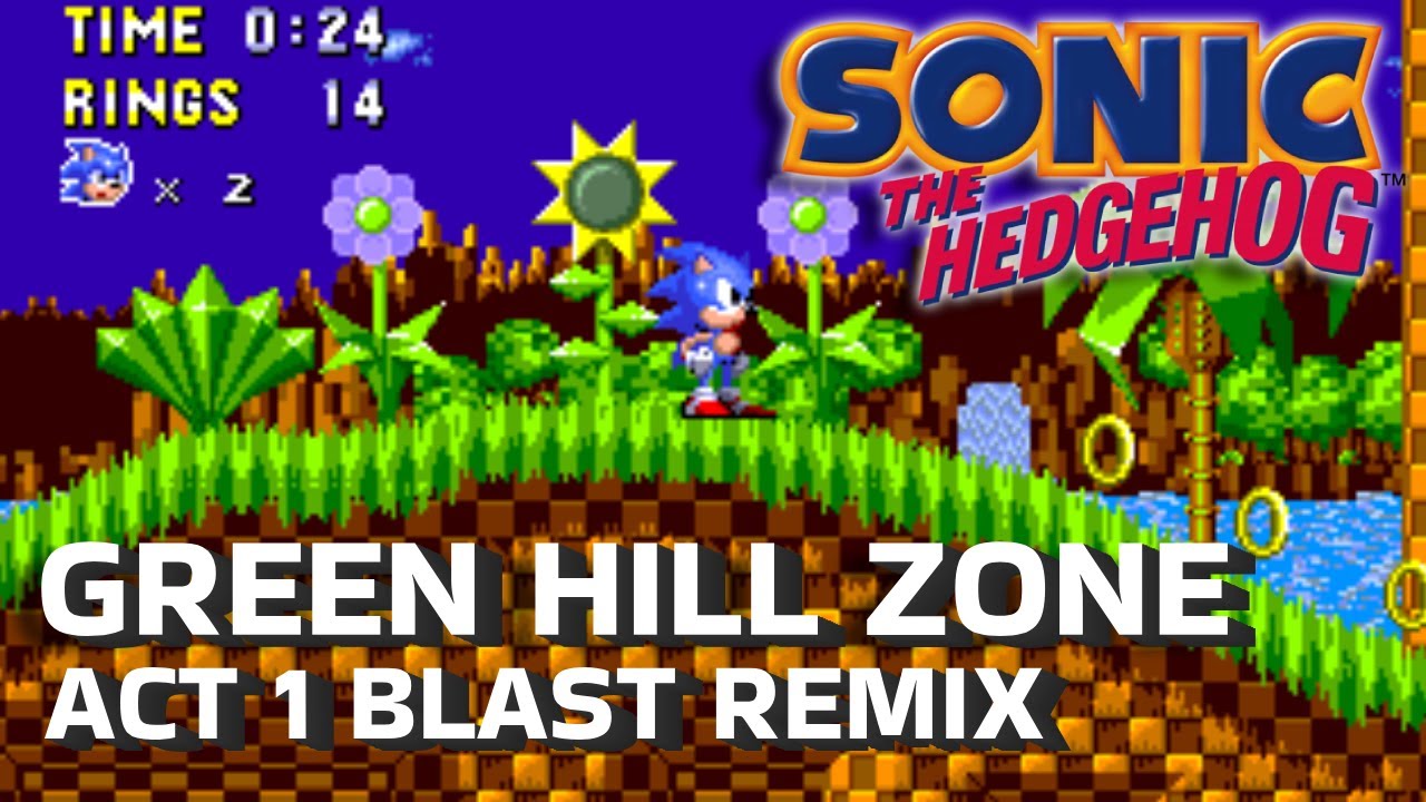 Sonic the Hedgehog - Sega Genesis - Green Hill Zone 1 Blast Remix