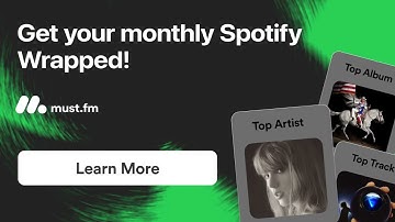 Check monthly Spotify Wrapped stats with must.fm app