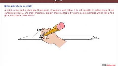 Basic Geometrical Ideas | Point and lines | Class 6
