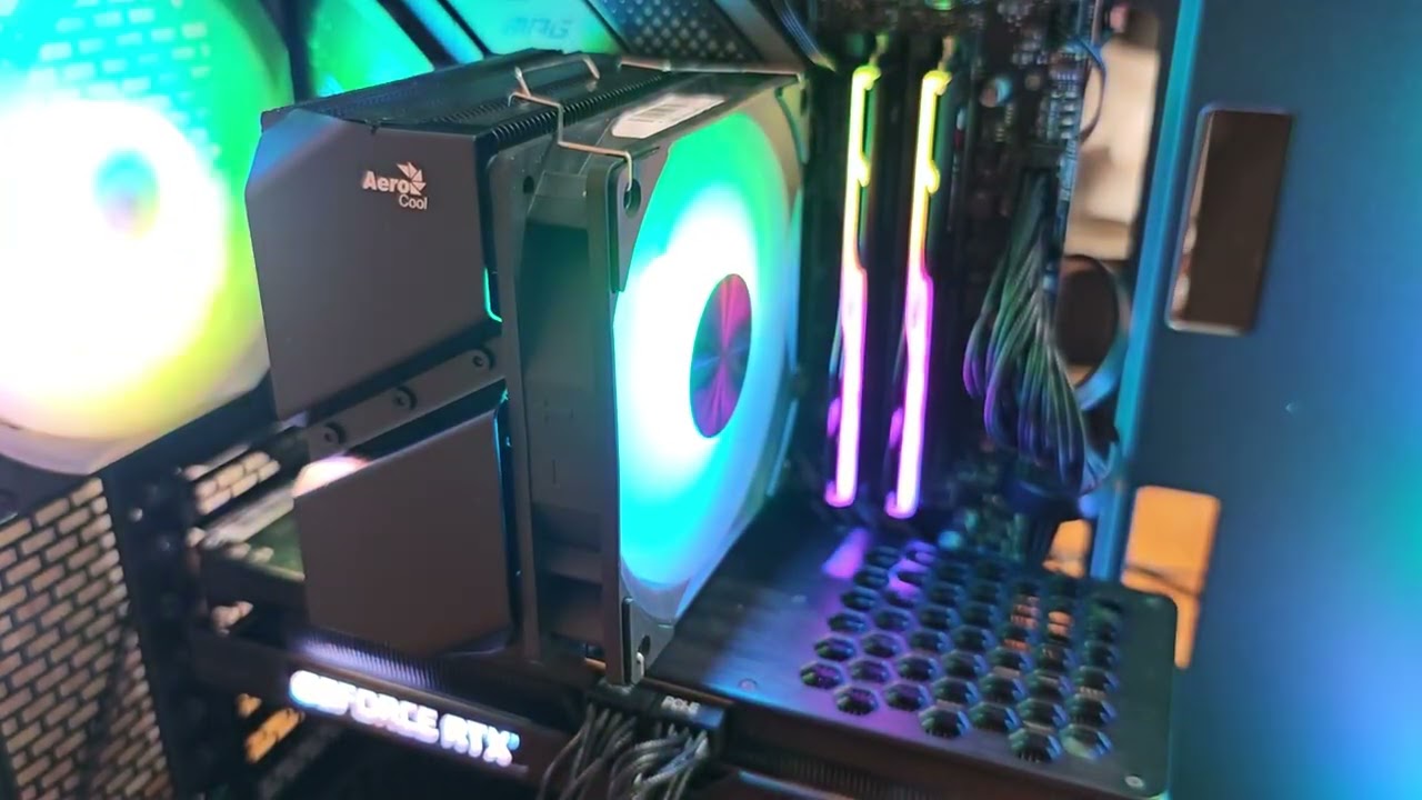 Вентилятор кулера AeroCool Rime 4 ARGB максимальная скорость 1907 rpm