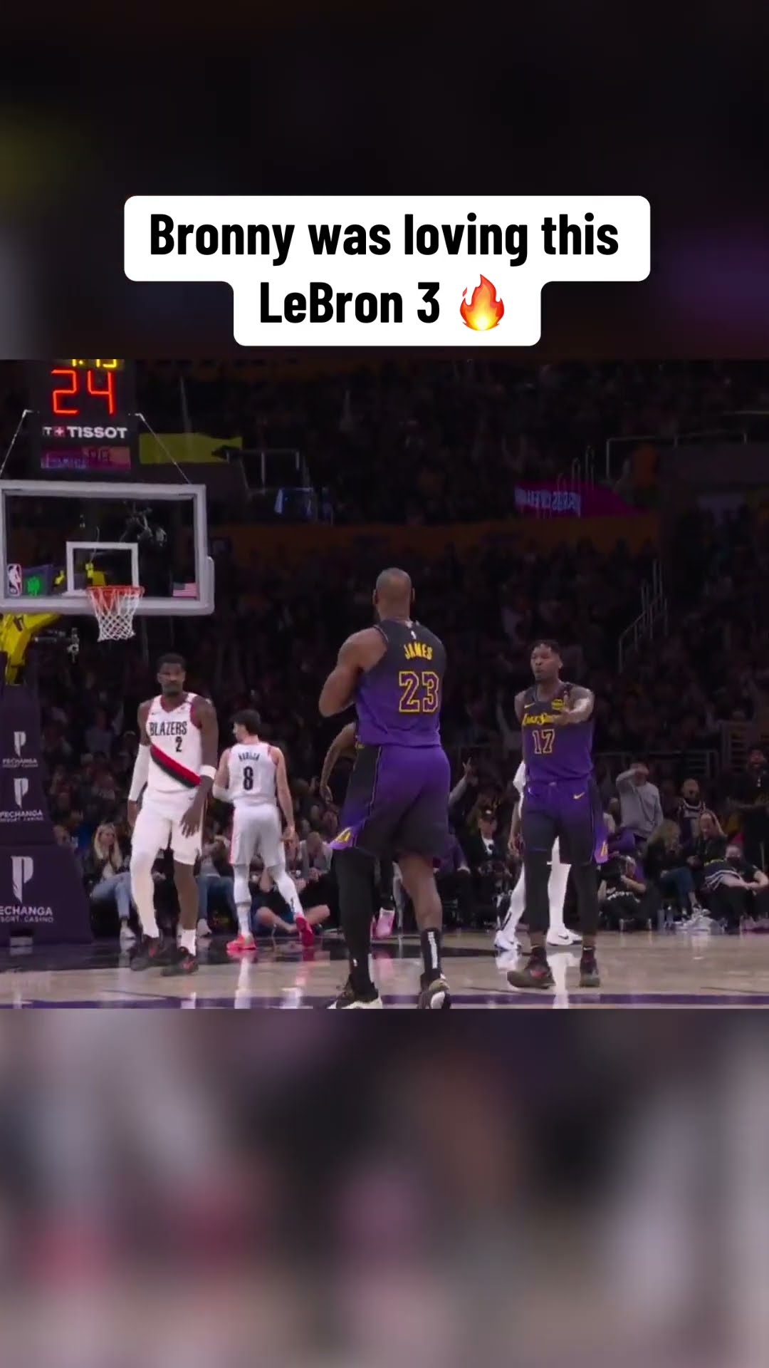 Bronny was hyped ?