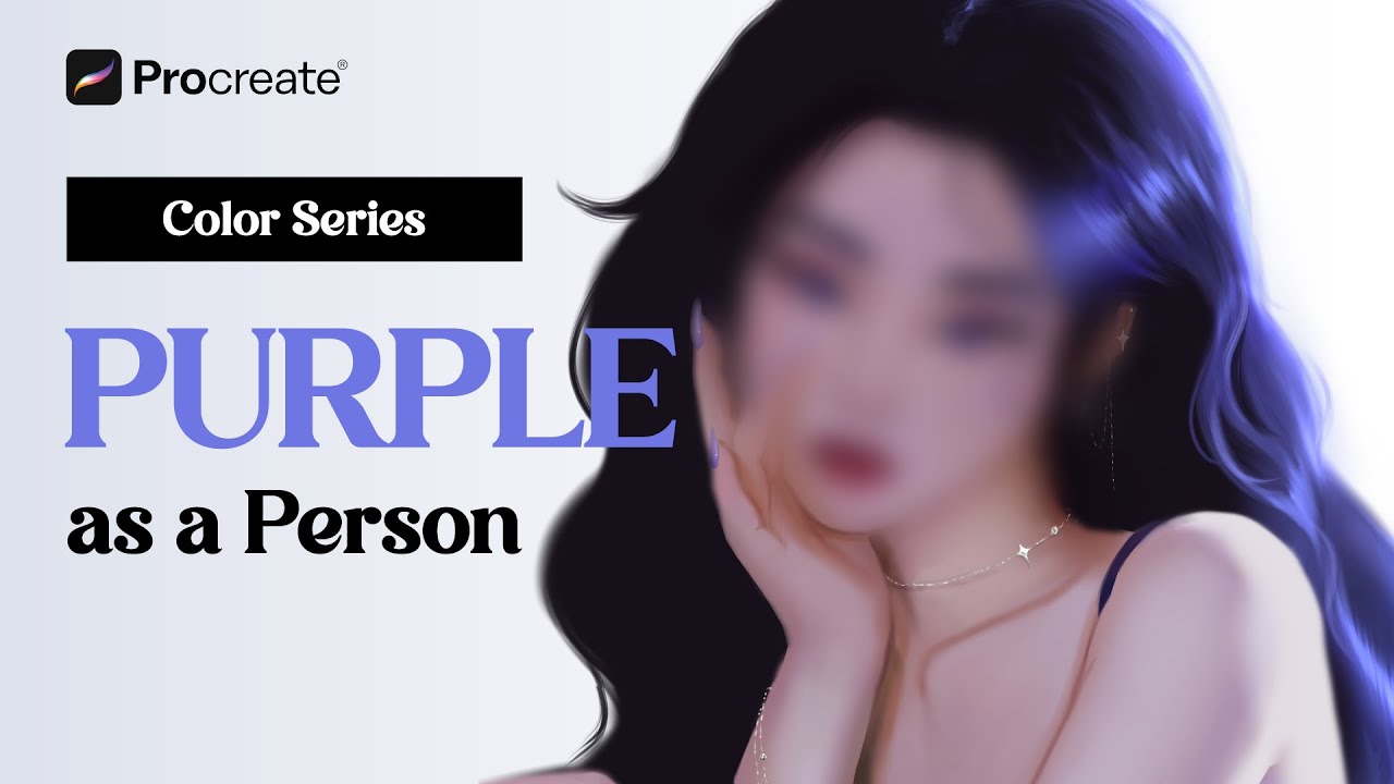 Colors as Humans series: PURPLE 💜 | Digital Painting Process on ...