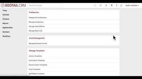How to edit database lists in Redtail CRM