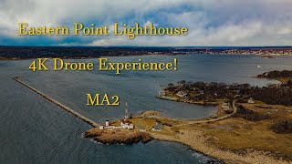 Eastern Point Lighthouse - 4K Drone Experience!