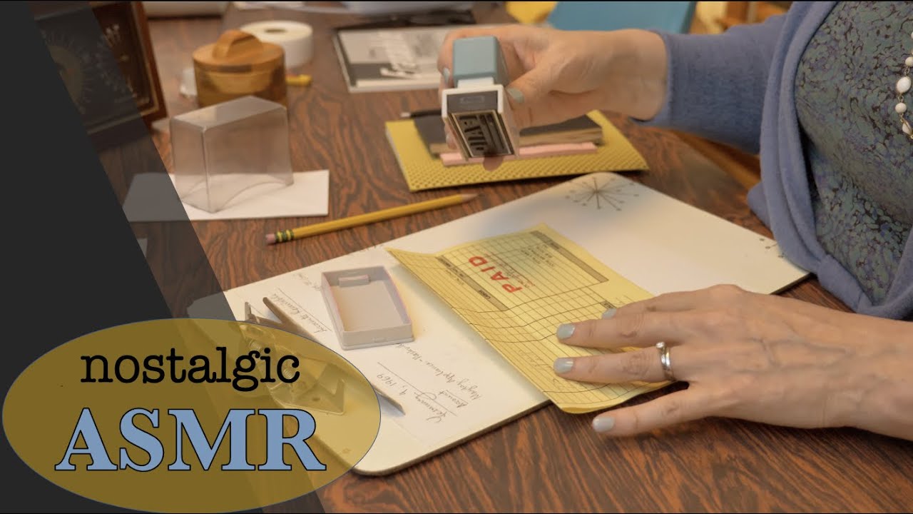 ASMR * 1960s Retro Secretary 💄Role Play ✍🏼📋🗂* Paperwork * Writing Sounds * Filing (No Talking)